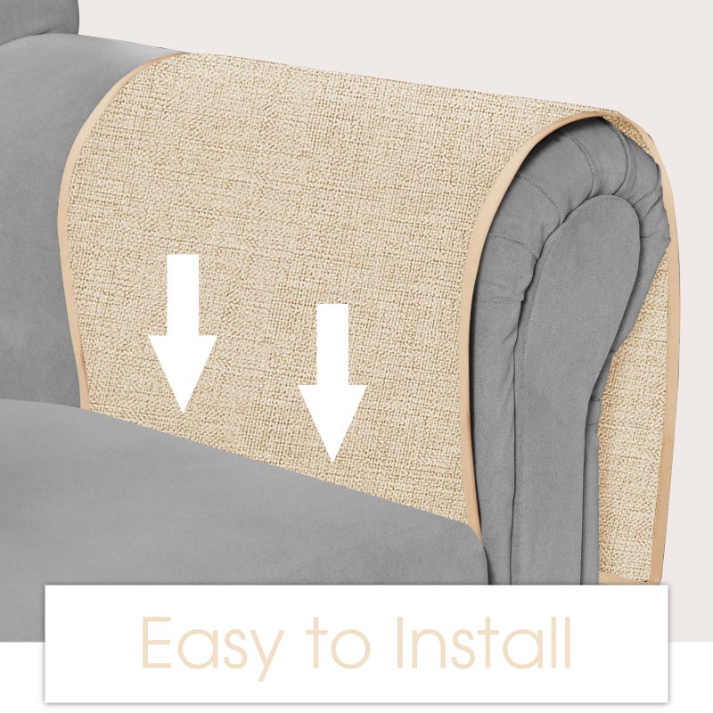 Joywell Sofa Armrest Organizer Couch Armchair Caddy Remote Control Holder for Recliner Non Slip Arm Chair Caddie with 6 Pocket Storage for Magazine, Tablet, Phone, iPad, Champagne - Image 4